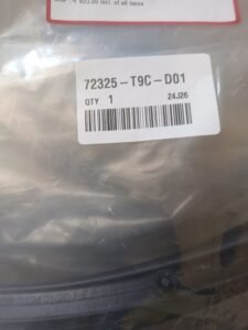 Honda Body Seal, SUB SEAL R ROOF 72325T9CD01